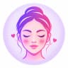 Face with flushed, rosy cheeks representing sensitive skin type