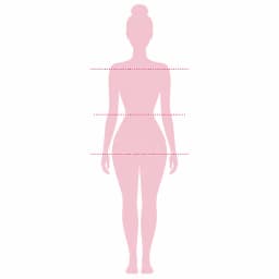 Hourglass body type silhouette
