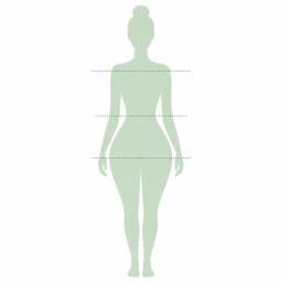 Pear body type silhouette