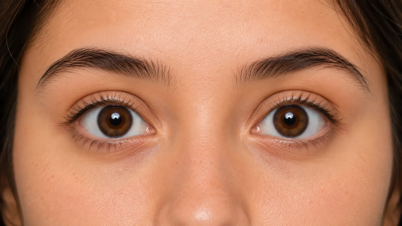 Round eyes example with an open circular appearance