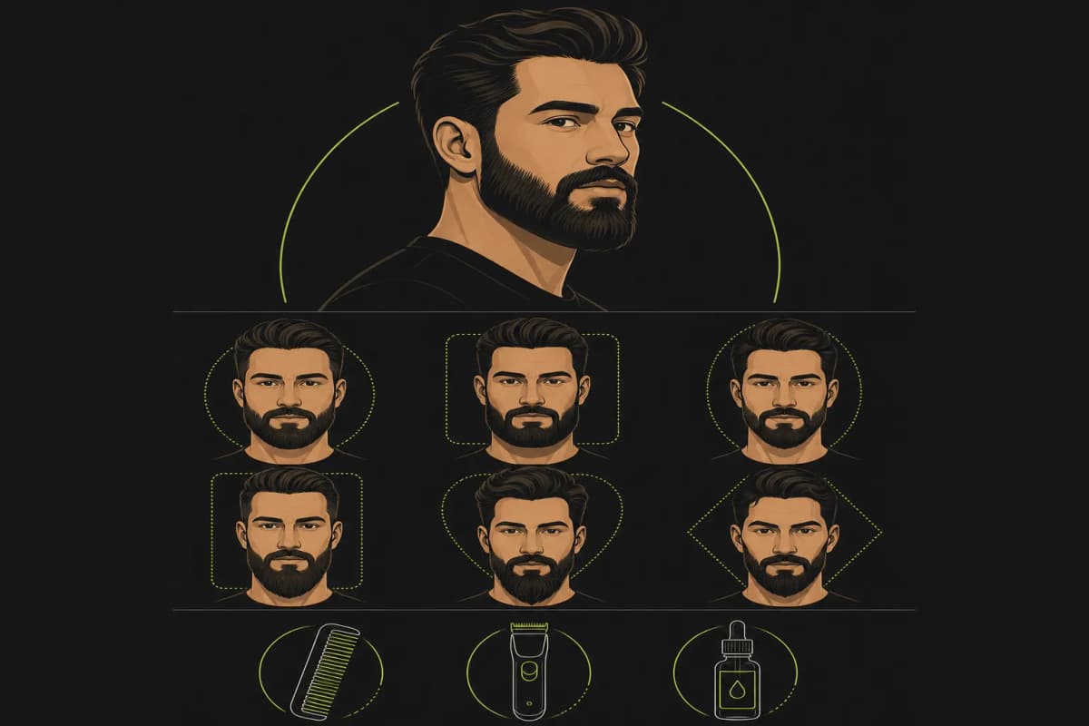 Best beard styles for every face shape — oval, round, square, heart, diamond and more