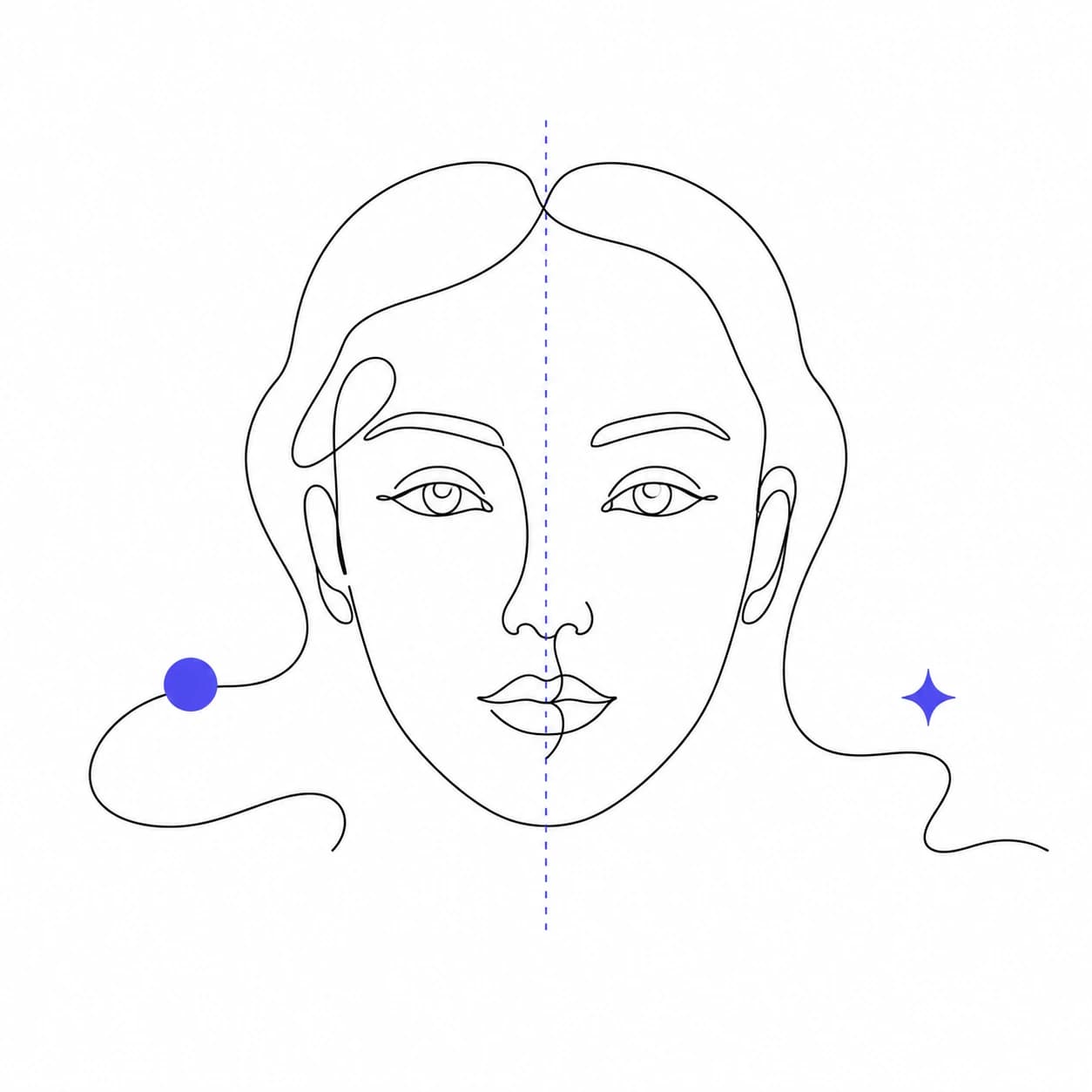 Oval face shape diagram showing 1.5:1 length-to-width ratio