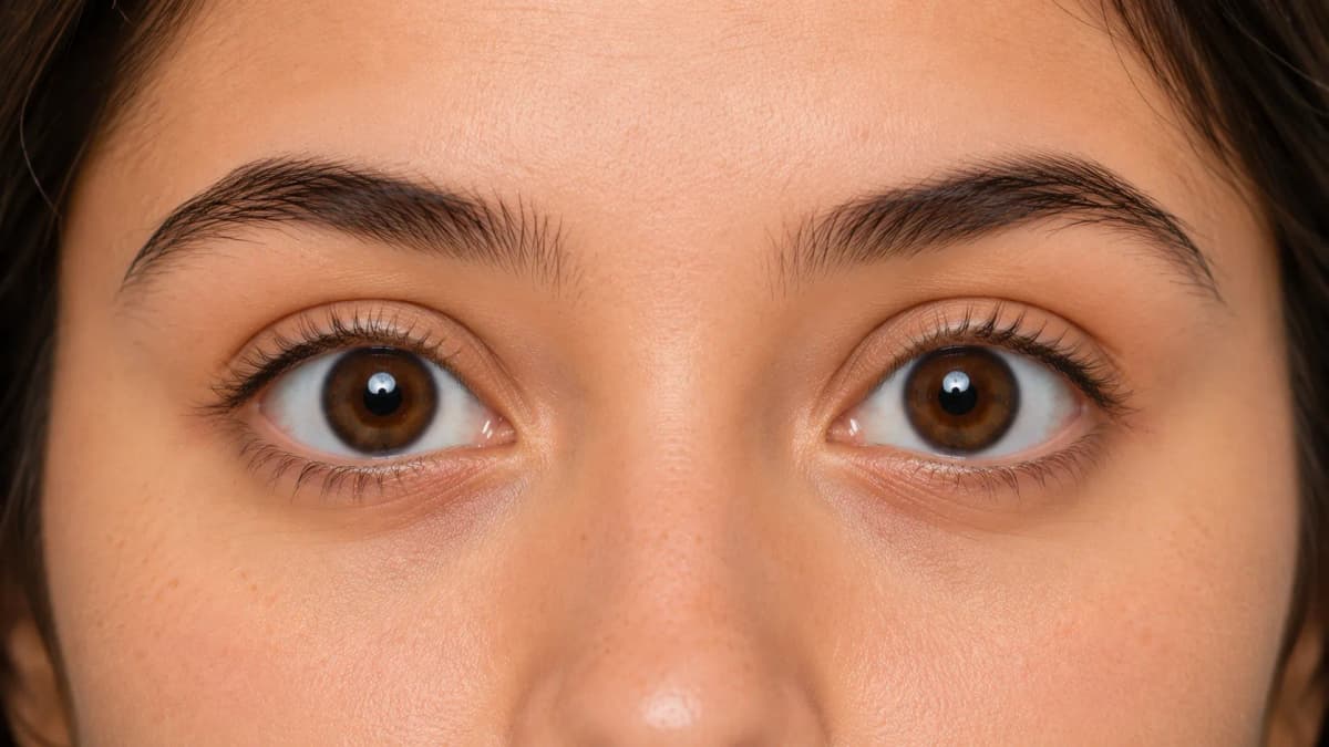 Round eyes example with an open circular appearance