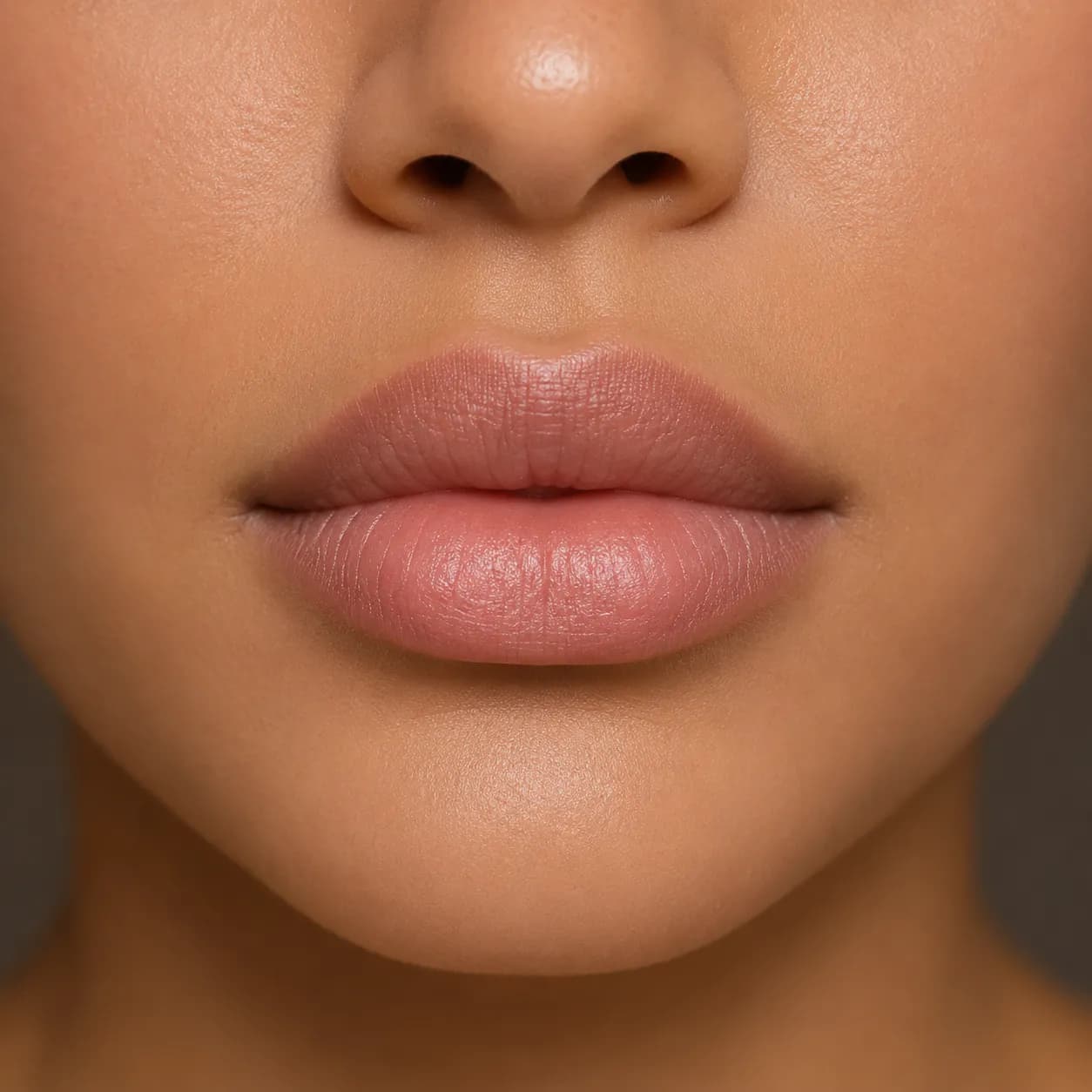 Full lips example with plump balanced upper and lower lip volume