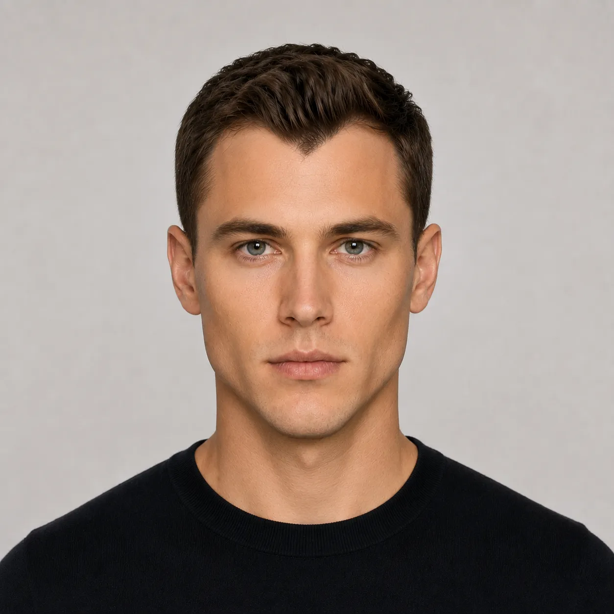 Heart male face shape example