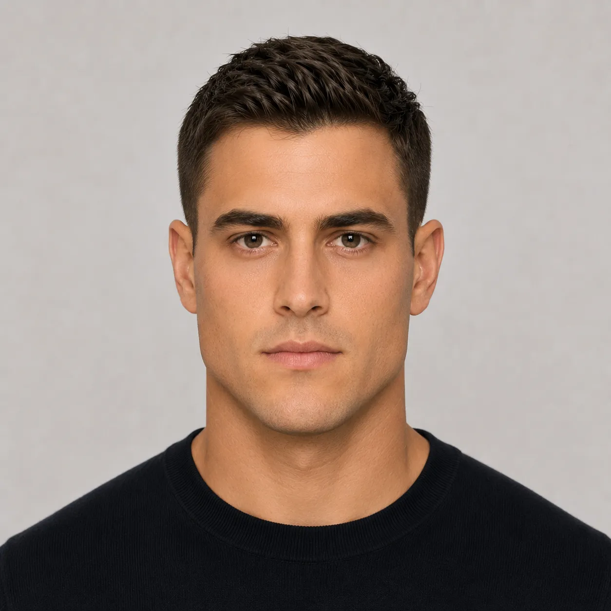 Triangle male face shape example